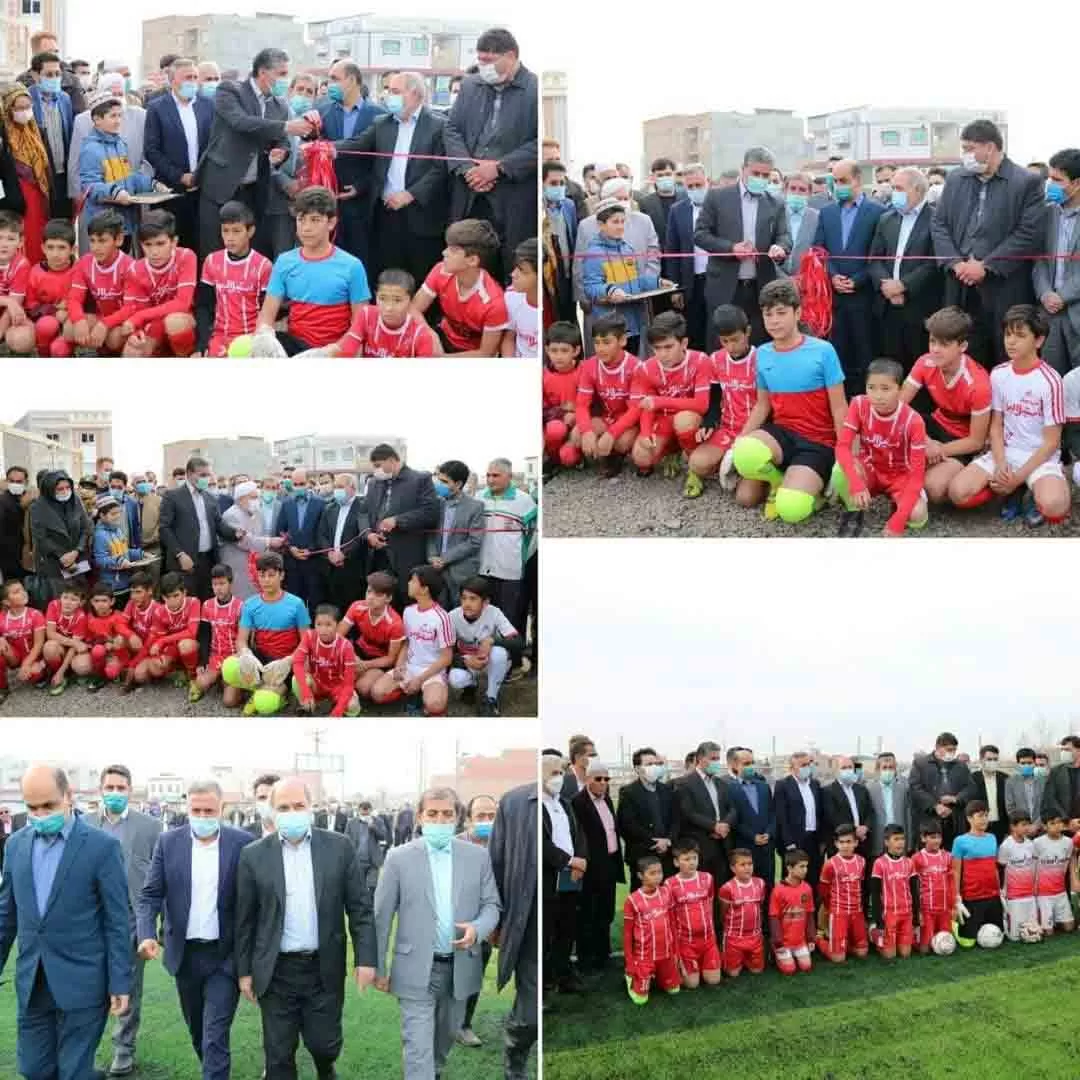 افتتاح استادیوم فوتبال شهدای آق قلا