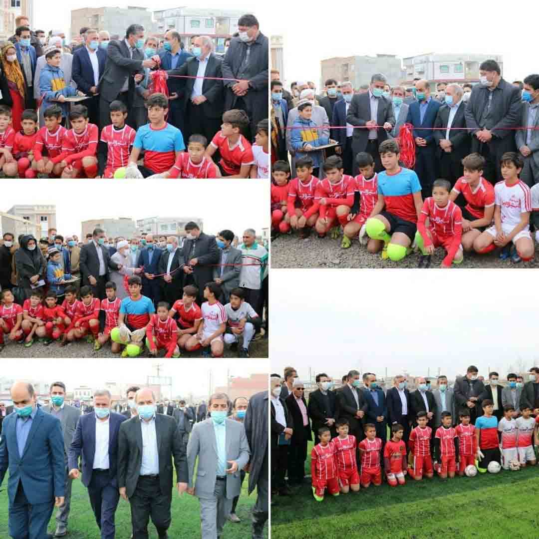 افتتاح استادیوم فوتبال شهدای آق قلا