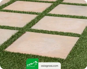 چمن مصنوعی بین سنگ