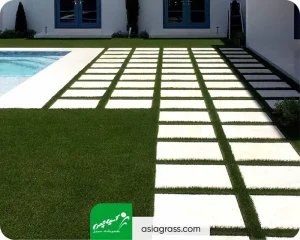 چمن مصنوعی بین سنگ