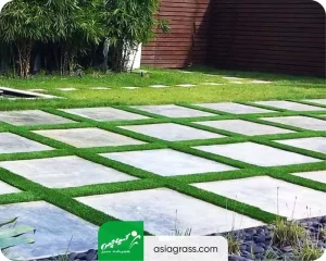 چمن مصنوعی بین سنگ