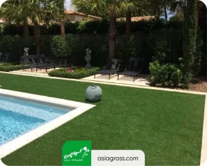 چمن مصنوعی استخر