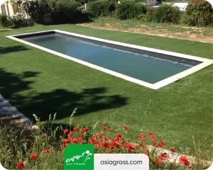 چمن مصنوعی استخر