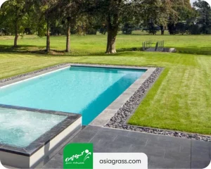 چمن مصنوعی استخر