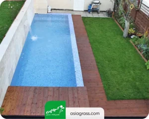 چمن مصنوعی استخر