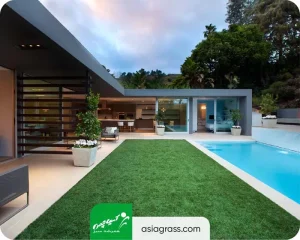 چمن مصنوعی استخر